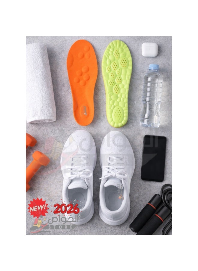 Dr. Joe Medical Brushes Meron Foam Flexible Shock Absorption Arch Support Insole for Running and Sports Shoes, Memory Foam 4D Cloud Technology Foot Insert, Breathable Soft Padded Comfortable Non Slip Shoe Insoles for Men and Women, U Shaped Heel Alignment Orthopedic Support Insert, Sweat Absorbing Honeycomb Design, Lightweight Durable Polyurethane Material, Suitable for Casual Shoes Boots Work Shoes Sneakers Slippers, Pain Relief Foot Cushion Insole for Daily Use, 1 Pack High Resilience Gel Padding Impact Protection, All Day Comfort Support for Plantar Fasciitis Heel Pain Arch Pain Flat Feet, Trim to Fit Universal Size Insert - Image 5